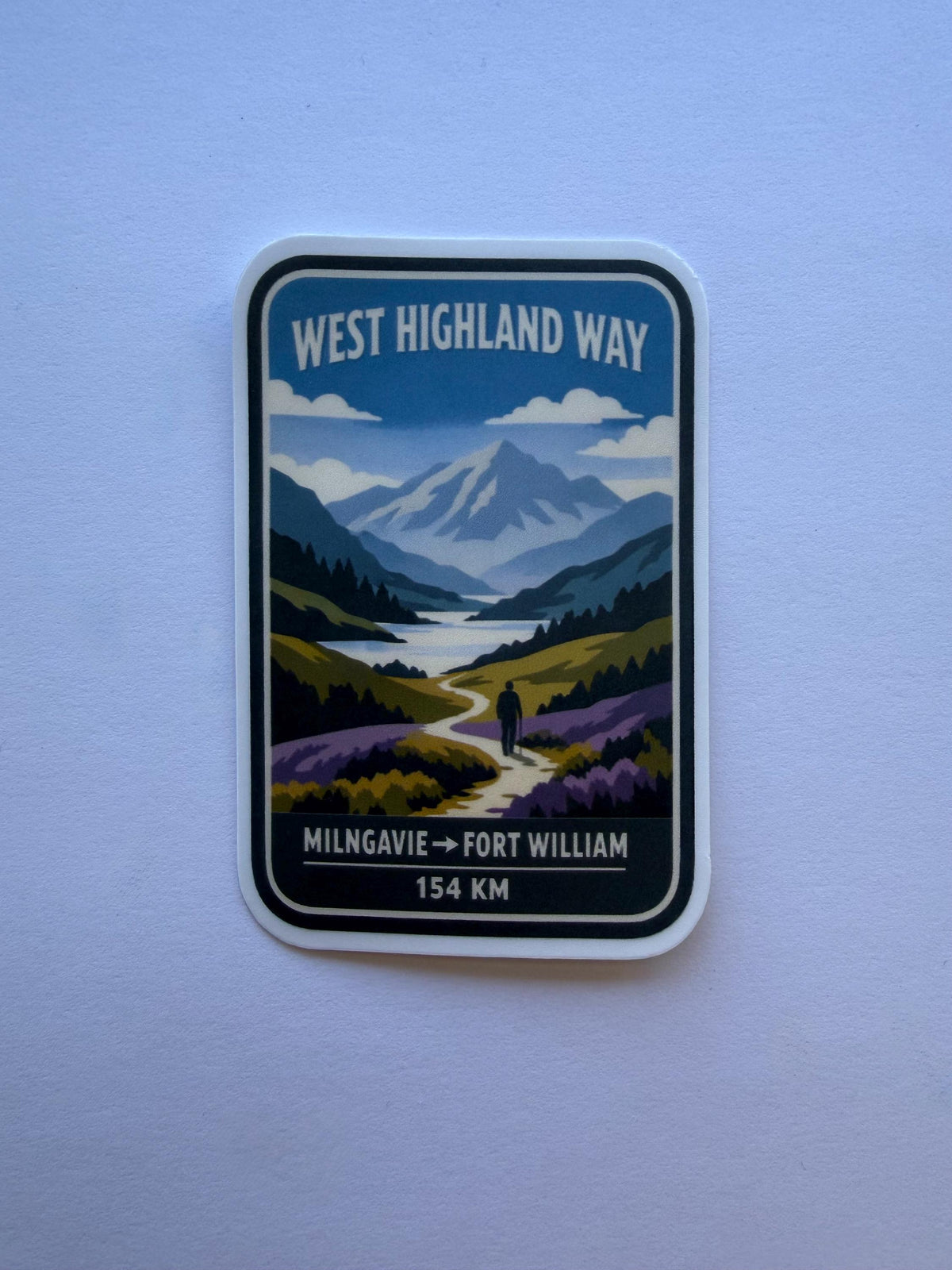 West Highland Way Hiking Scotland Travel Sticker