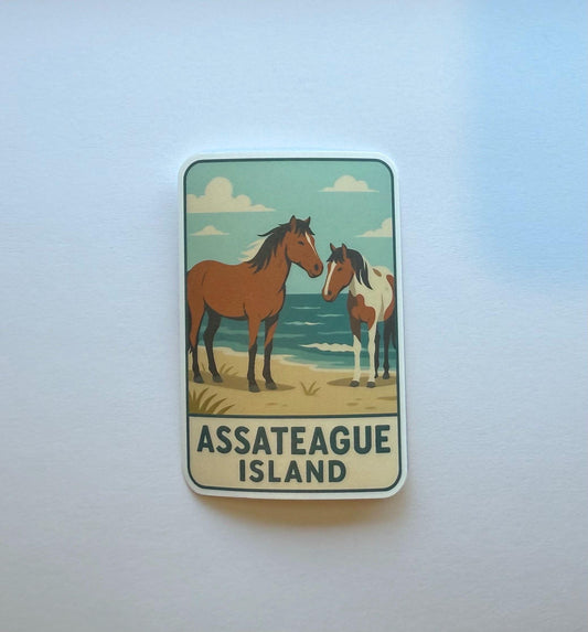 Assateague Island Travel Sticker