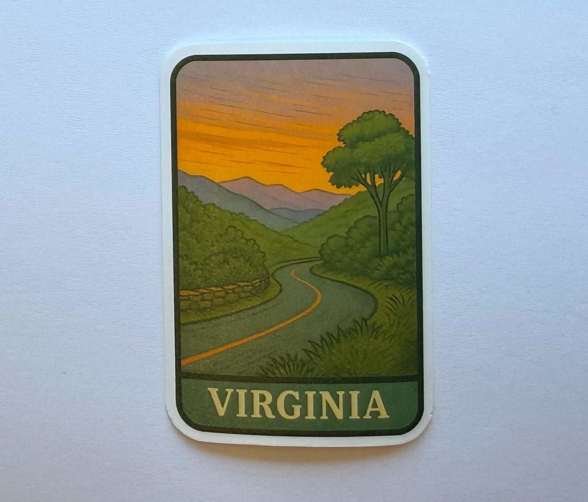 State of Virginia Travel Sticker