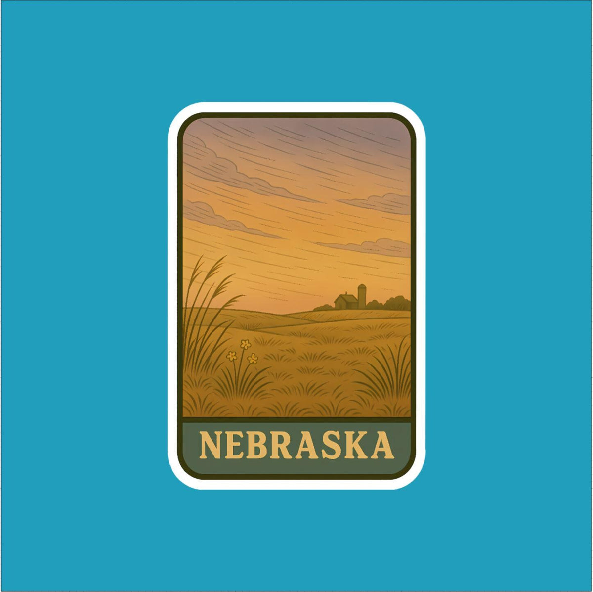 State of Nebraska Travel Sticker