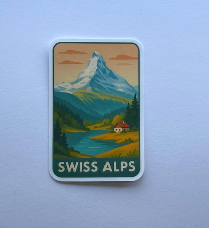 Swiss Alps Switzerland Travel Sticker