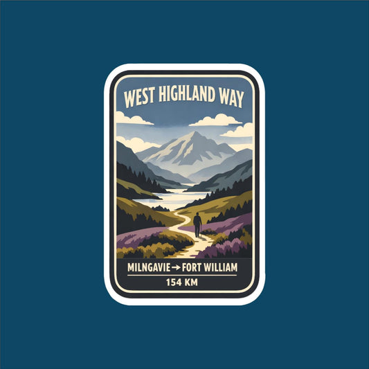West Highland Way Hiking Scotland Travel Sticker