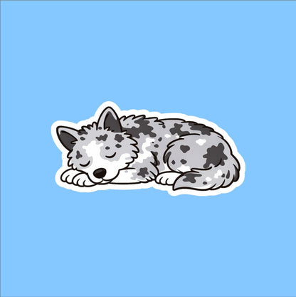 Mudi Sleeping Sticker