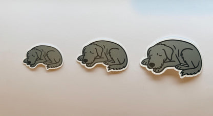 Irish Wolfhound Sleeping Sticker