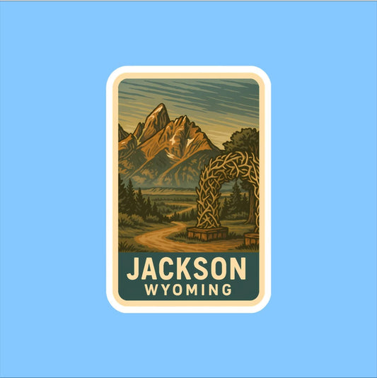 Jackson Wyoming Travel Sticker