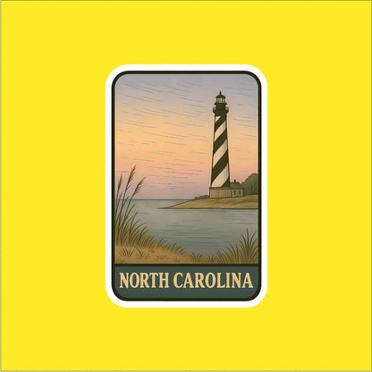State of North Carolina Travel Sticker