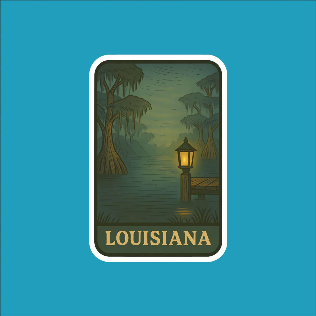 State of Louisiana Travel Sticker