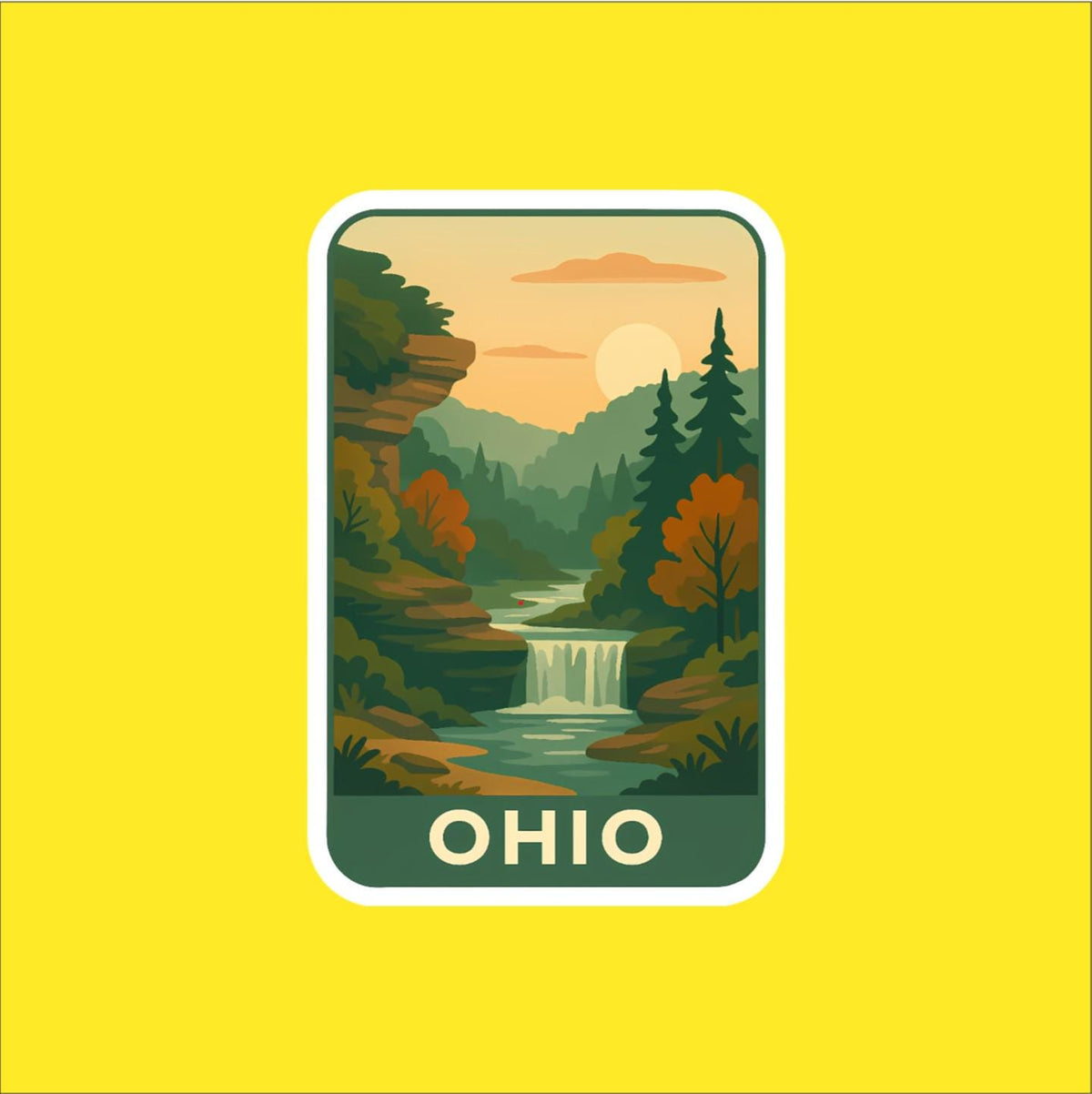 State of Ohio Travel Sticker