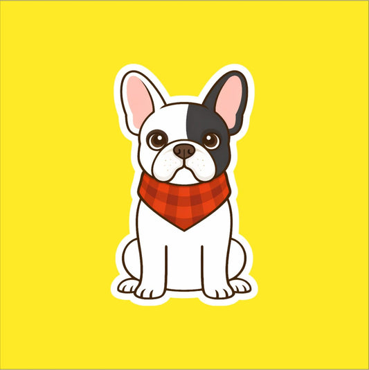 French Bulldog in Bandana Sticker