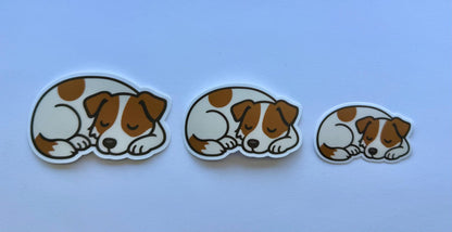 Jack Russell Terrier Sleeping Sticker