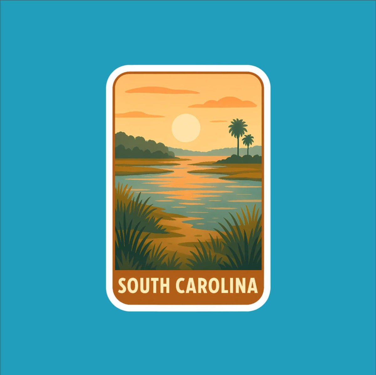 State of South Carolina Travel Sticker
