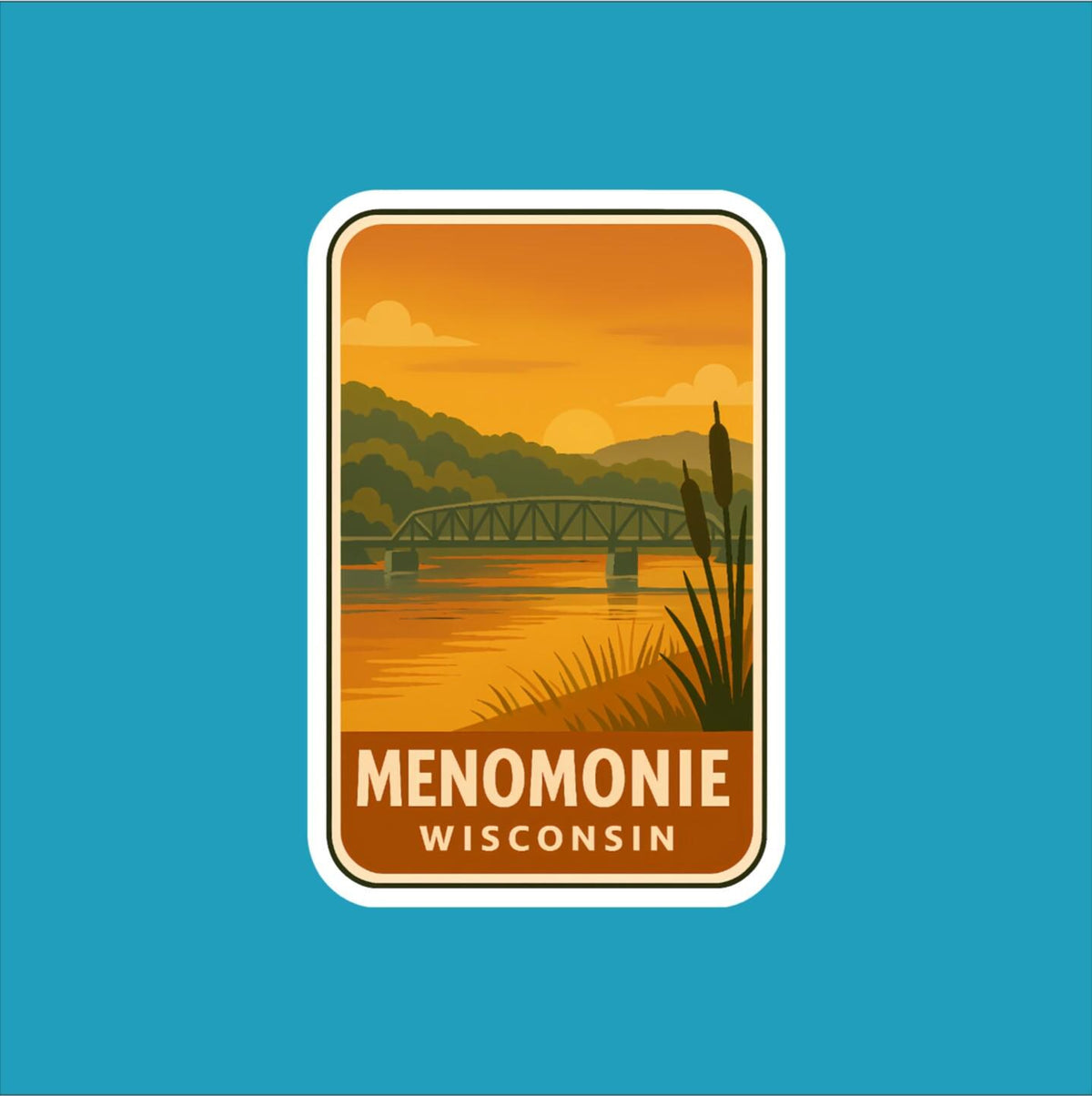Menomonie Wisconsin Travel Sticker