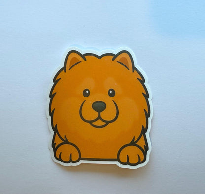 Chow Chow Peeking Sticker
