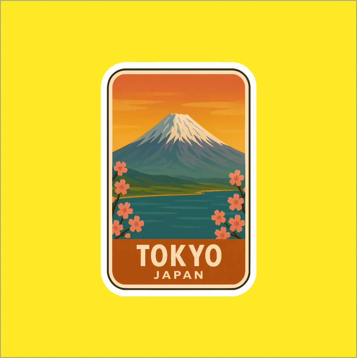 Tokyo Japan Travel Sticker