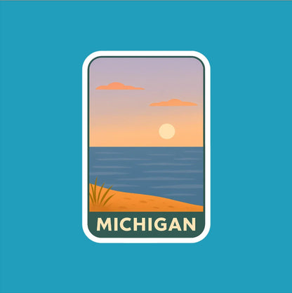 State of Michigan Travel Sticker