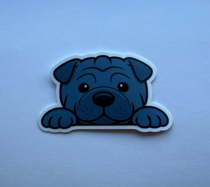 Shar Pei Peeking Sticker