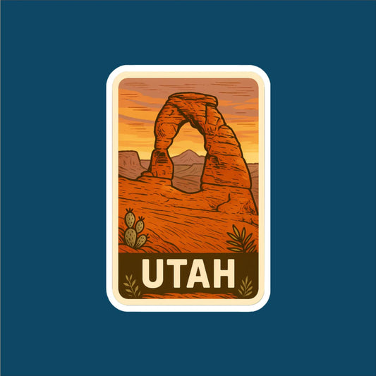 State of Utah Travel Sticker