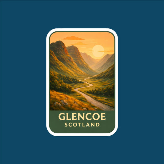 Glencoe Scotland Travel Sticker