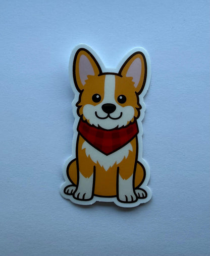 Corgi in Bandana Sticker