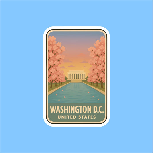 Washington D.C. United States Travel Sticker