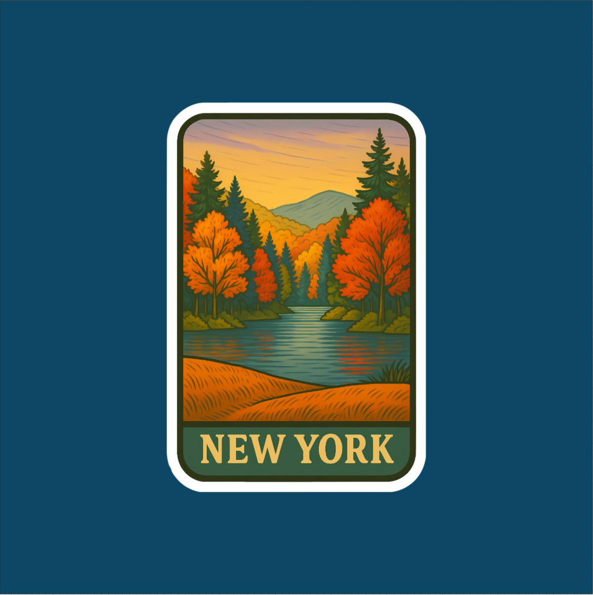State of New York Travel Sticker