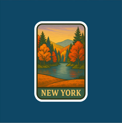 State of New York Travel Sticker