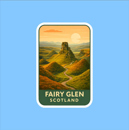 Fairy Glen, Isle of Skye Scotland Travel Sticker