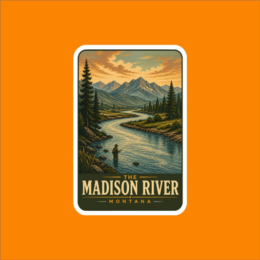 The Madison River - Montana Travel Sticker