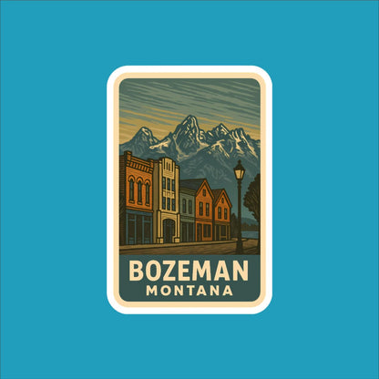 Bozeman Montana Travel Sticker
