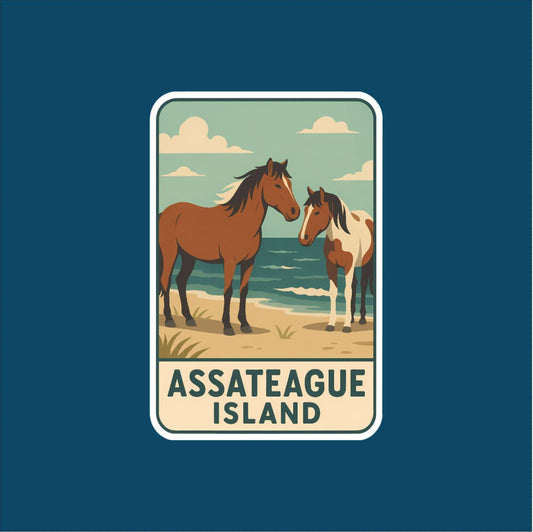 Assateague Island Travel Sticker