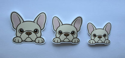 French Bulldog Peeking Sticker