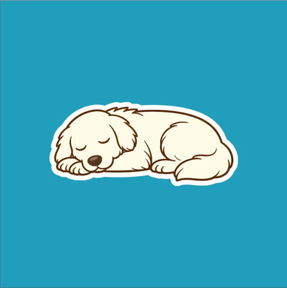 Great Pyrenees Sleeping Sticker