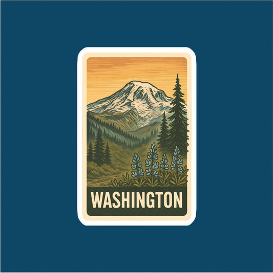 State of Washington Travel Sticker