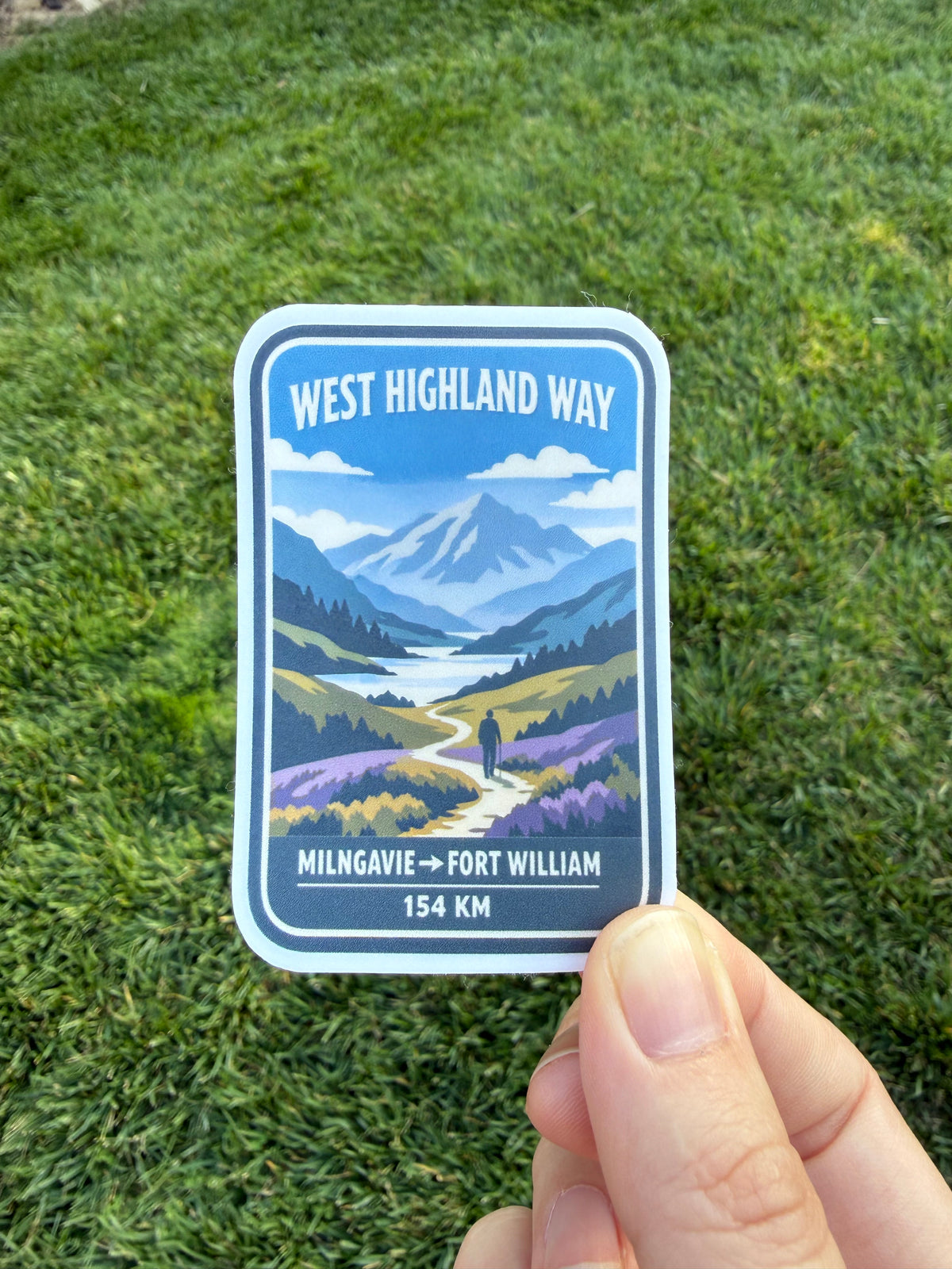 West Highland Way Hiking Scotland Travel Sticker