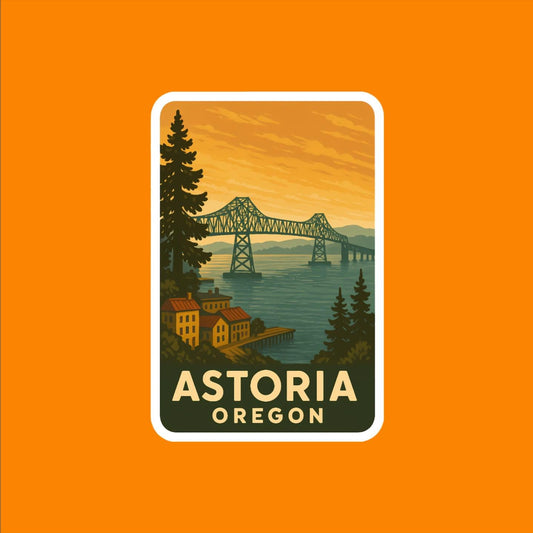 Astoria Oregon Travel Sticker