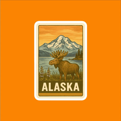 State of Alaska Travel Sticker
