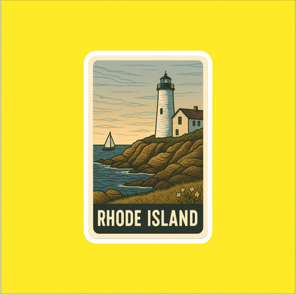 State of Rhode Island Travel Sticker