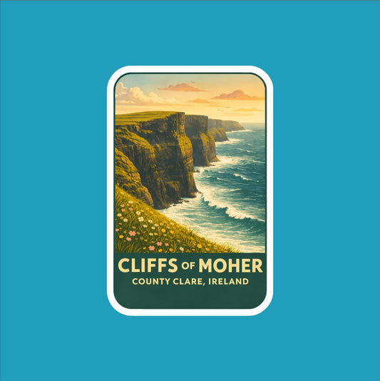 Cliffs of Moher, Ireland Travel Sticker