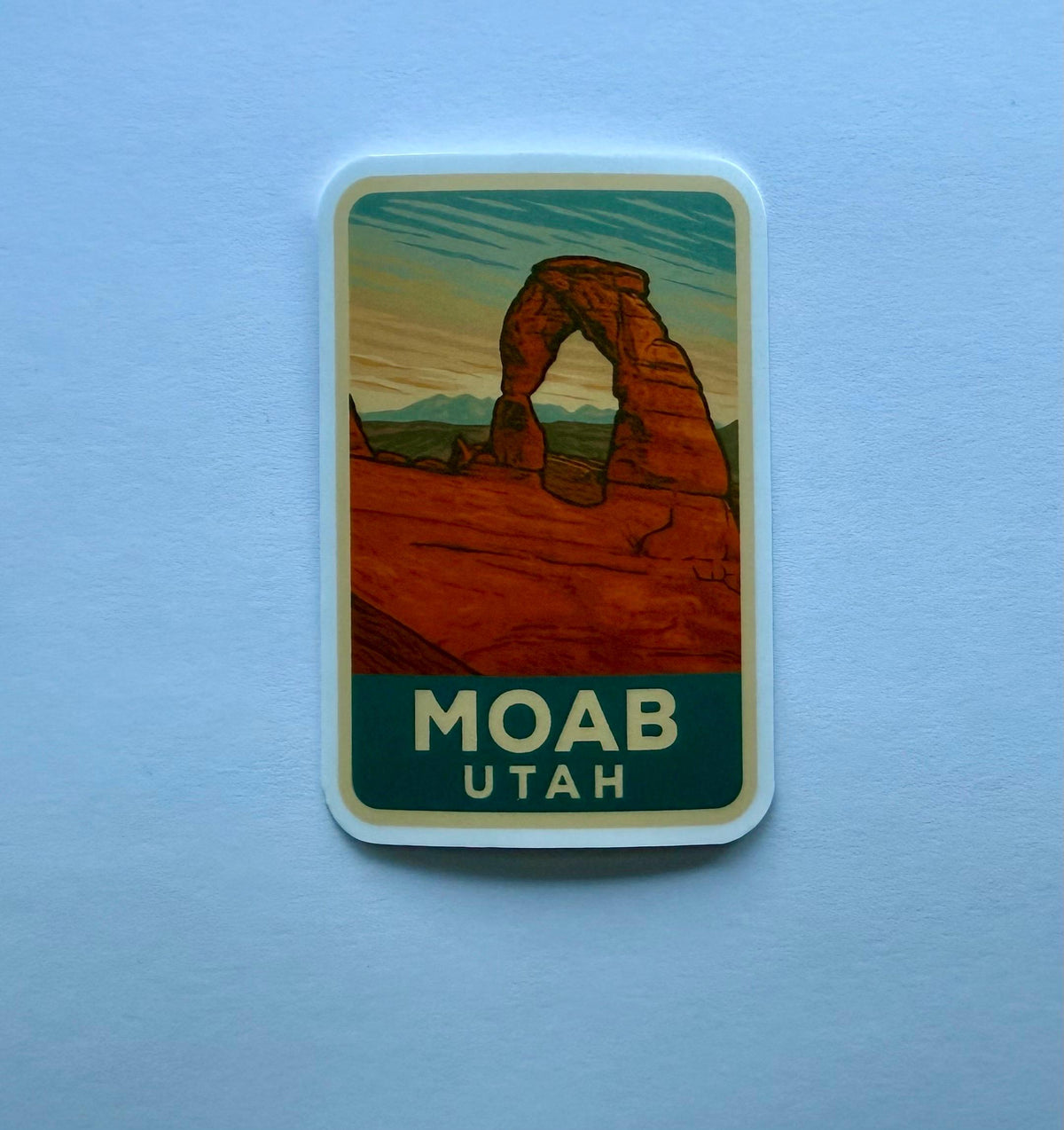 Moab Utah Travel Sticker