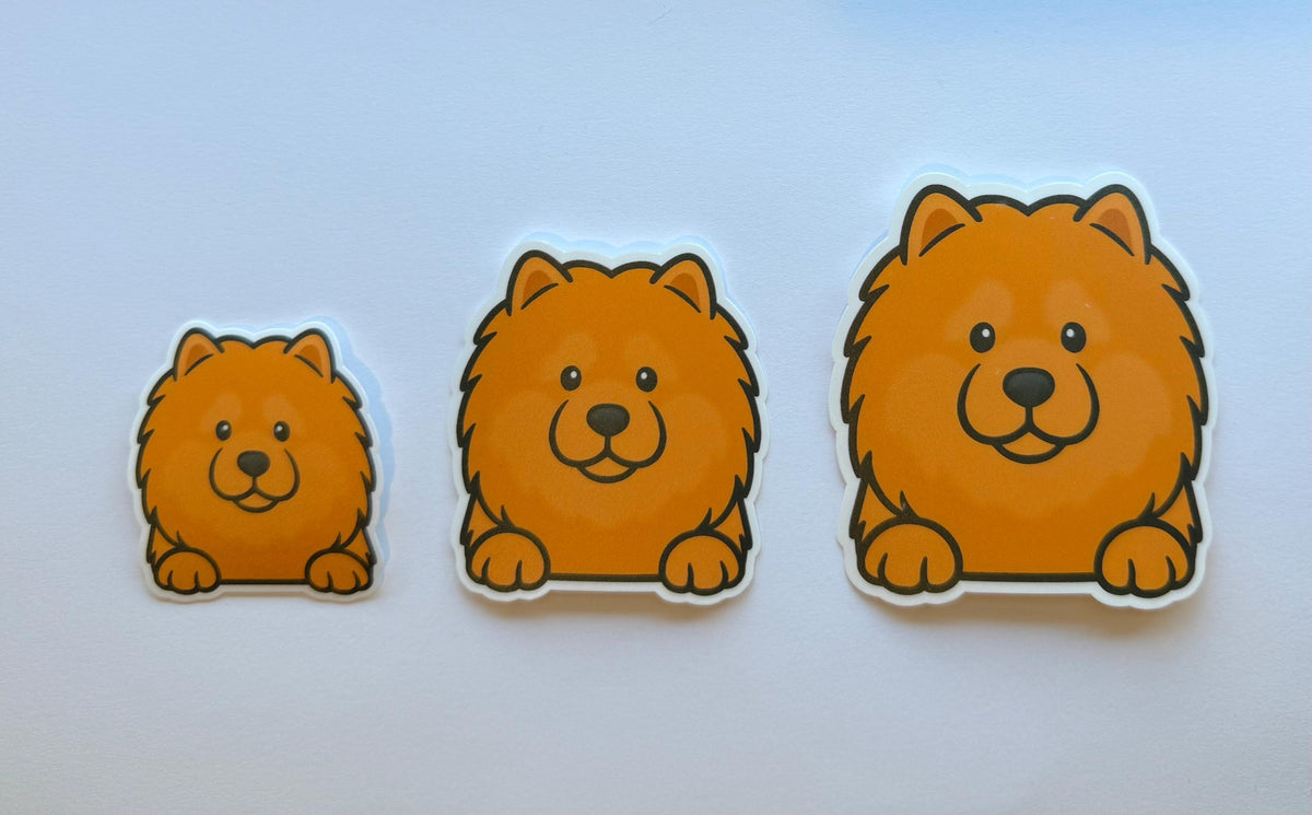 Chow Chow Peeking Sticker