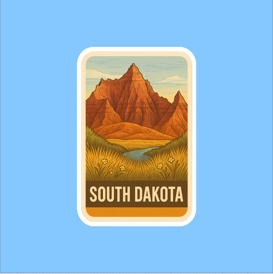 State of South Dakota Travel Sticker