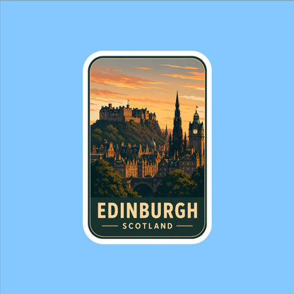 Edinburgh Scotland Travel Sticker