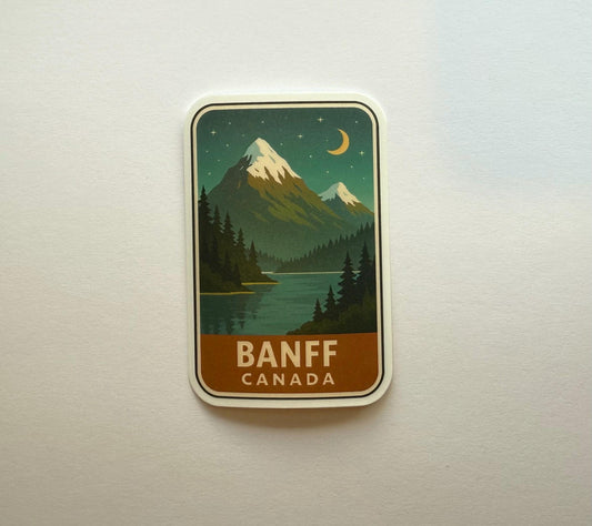 Banff Canada Travel Sticker