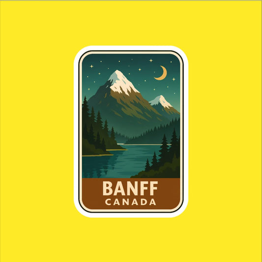 Banff Canada Travel Sticker